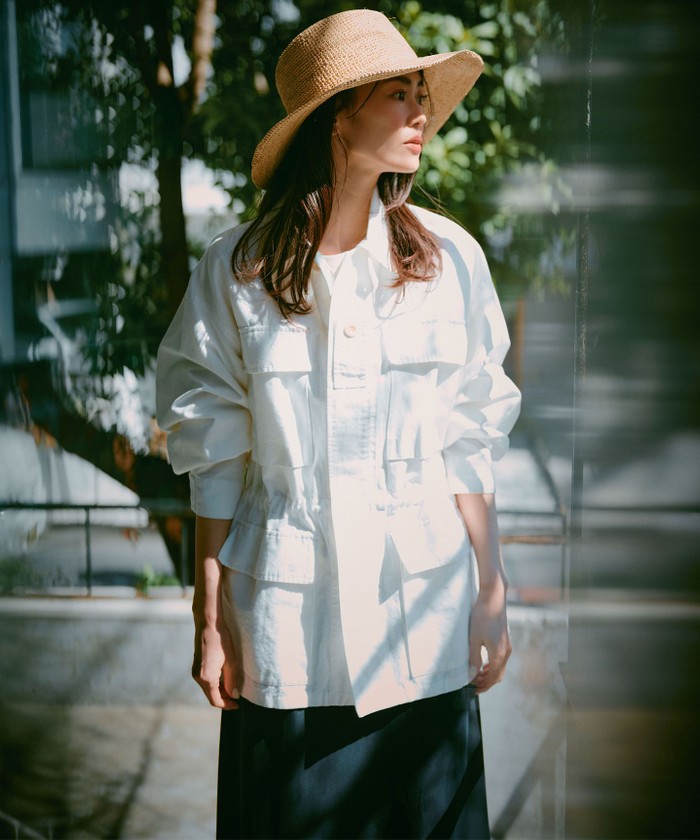 ラフィアリボン ハット(506018019) | 23区(NIJYUSANKU) - d fashion