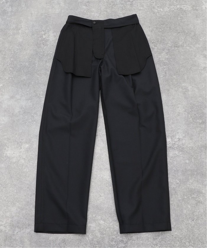 パンツ LEMAIRE 23ss ONE PLEAT PANTS SQUID INK One-Pleat