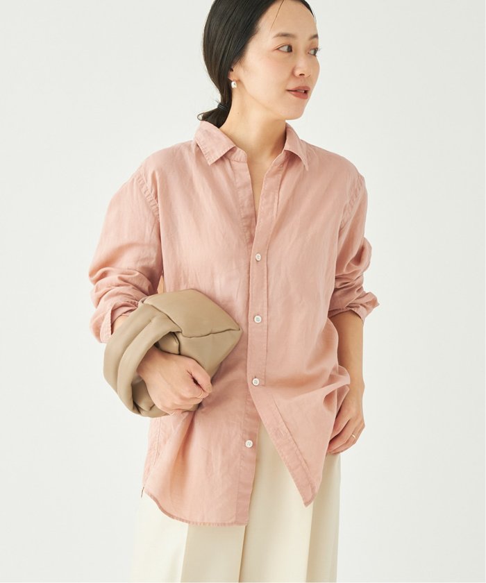 プラージュ　Ramie Cotton シャツ　ピンク プラージュ Ramie Cotton シャツ ピンク（追加》RAMIE LYOCELL