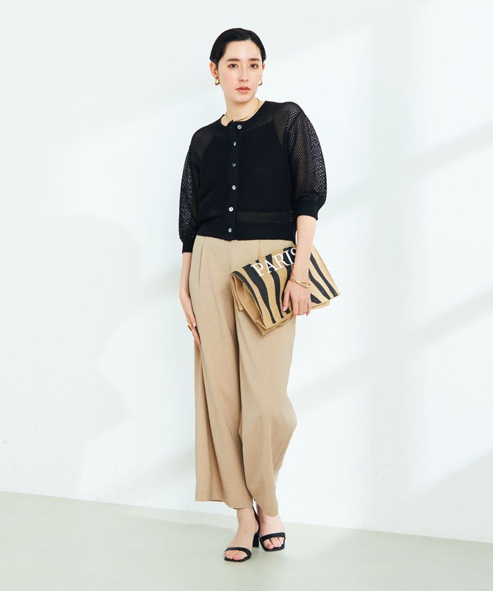 NOLLEY'S（ノーリーズ）の「《手洗い可能》メッシュ柄5分袖