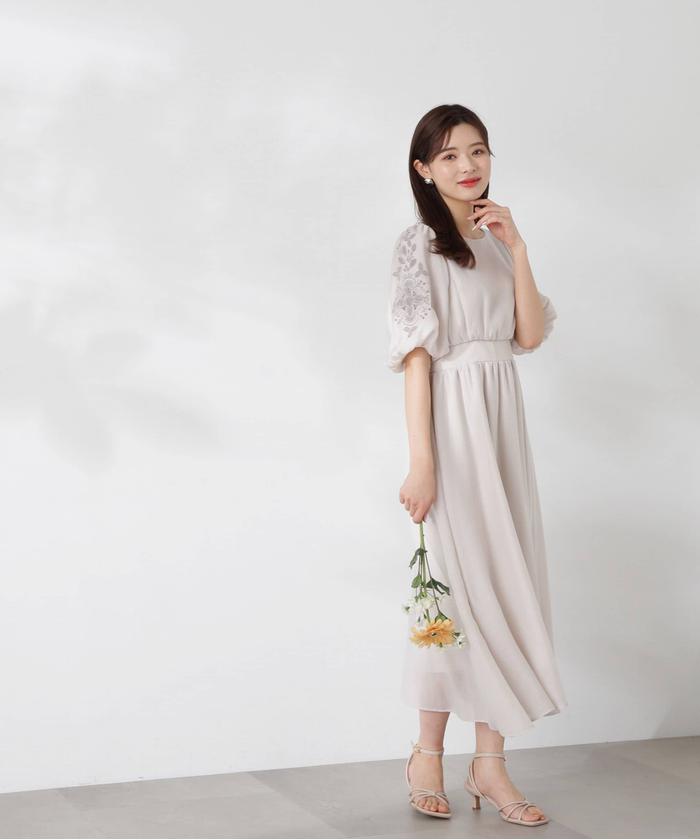 セール 10%OFF】エンブロイダリースリーブワンピース(506018729