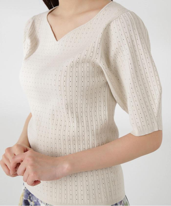 セール 30%OFF】ハートカットランダムリブニット(506018735