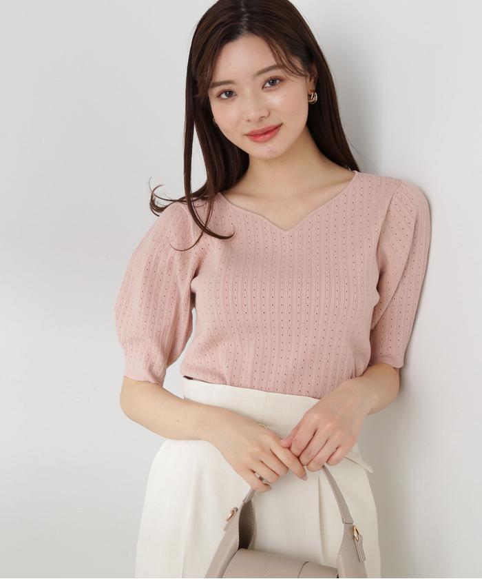 売れ筋がひ！ セール 30%OFF】ハートカットランダムリブニット(506018735 トップス