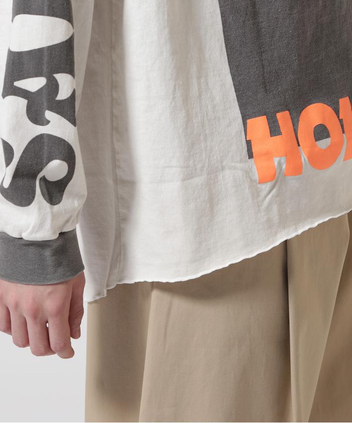 SAINT MICHAEL＞LS TEE/A CHEAP HLDY/WHIT