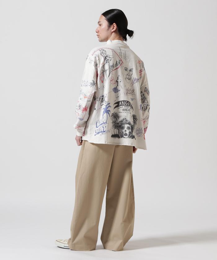 SAINT MICHAEL/セント マイケル×ボーンXレイズド/BR_LS TEE/LA