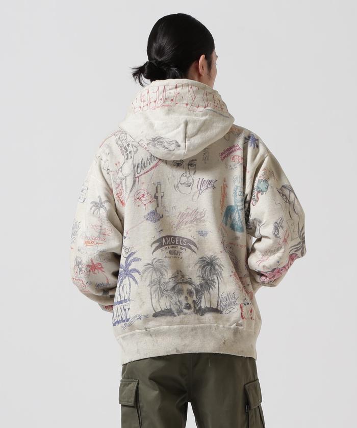 SAINT MICHAEL/セント マイケル×ボーンXレイズド/BR_HOODIE/LA SAINT MICHAEL/セント マイケル×ボーンXレイズド/BR_HOODIE/LA