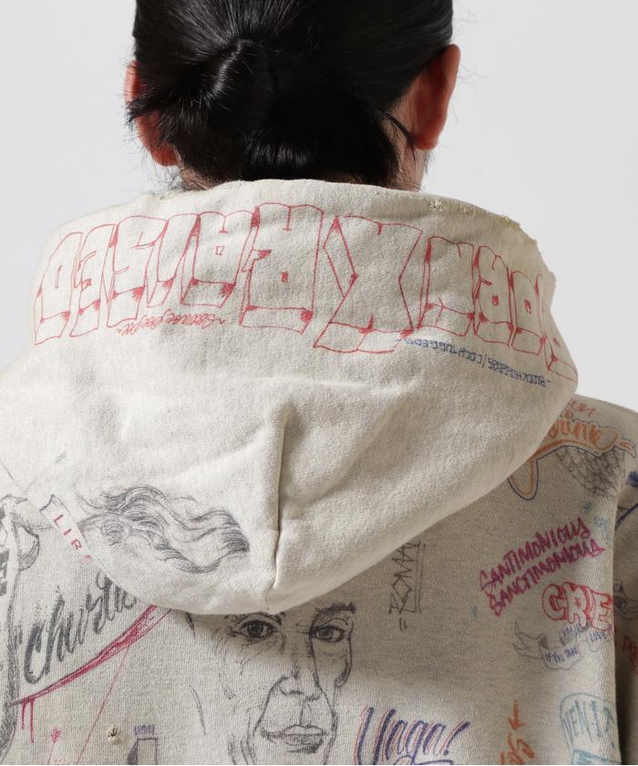 SAINT MICHAEL/セント マイケル×ボーンXレイズド/BR_HOODIE/LA SAINT MICHAEL/セント マイケル×ボーンXレイズド/BR_HOODIE/LA