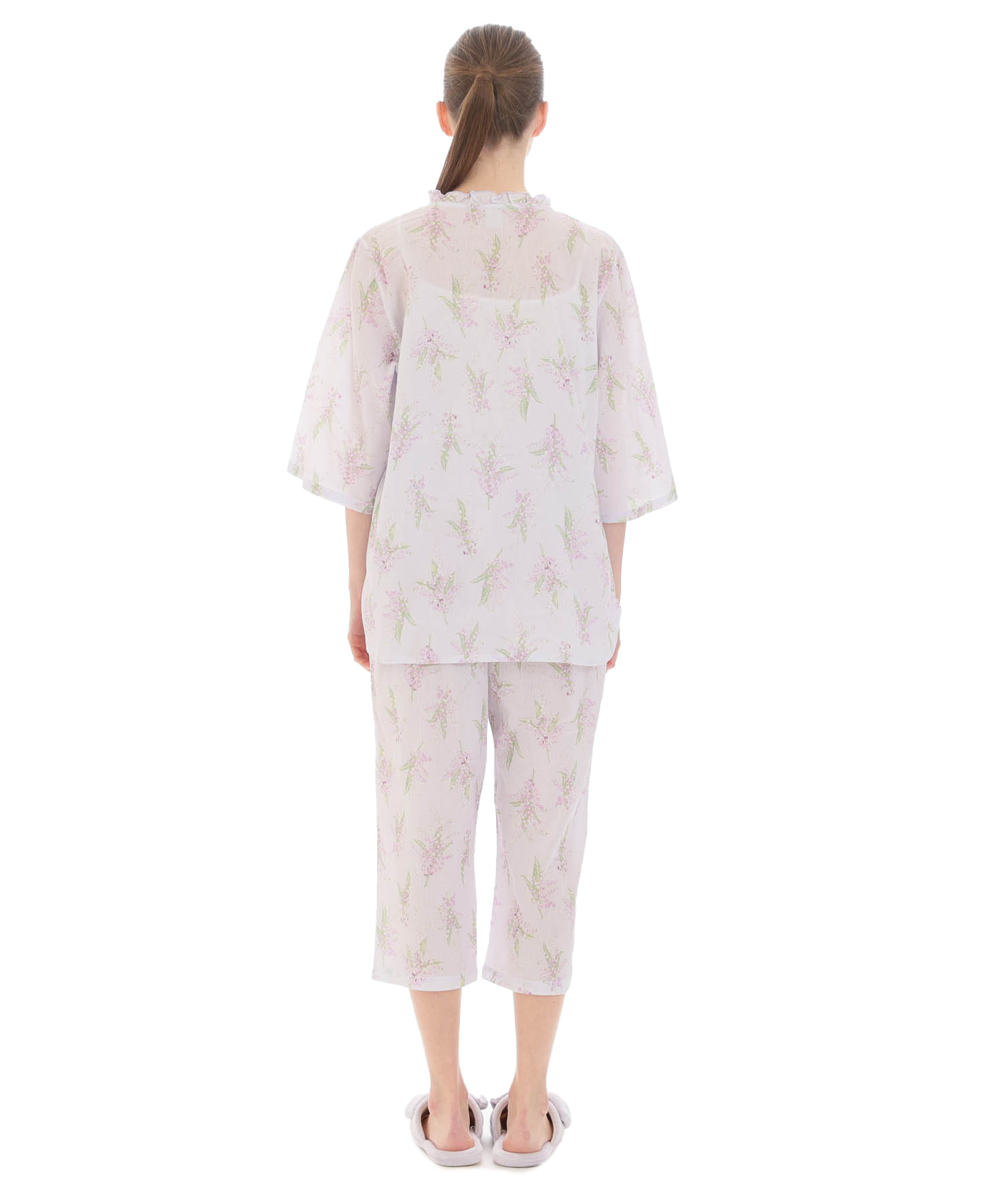 セール 30%OFF】高島ちぢみすずらんフリルパジャマ(506018869