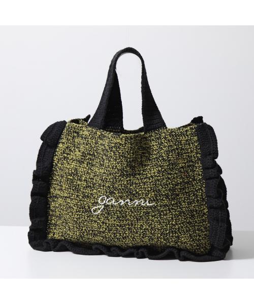 セール 22%OFF】GANNI トートバッグ Cotton Crochet Frill Tote セール 22%OFF】GANNI トートバッグ Cotton Crochet Frill Tote
