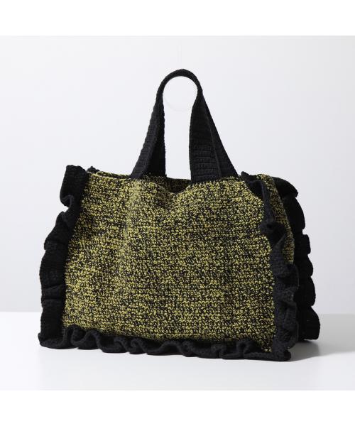 GANNI☆コットン クロシェ フリル トート♪【送料込】 セール 22%OFF】GANNI トートバッグ Cotton Crochet Frill Tote