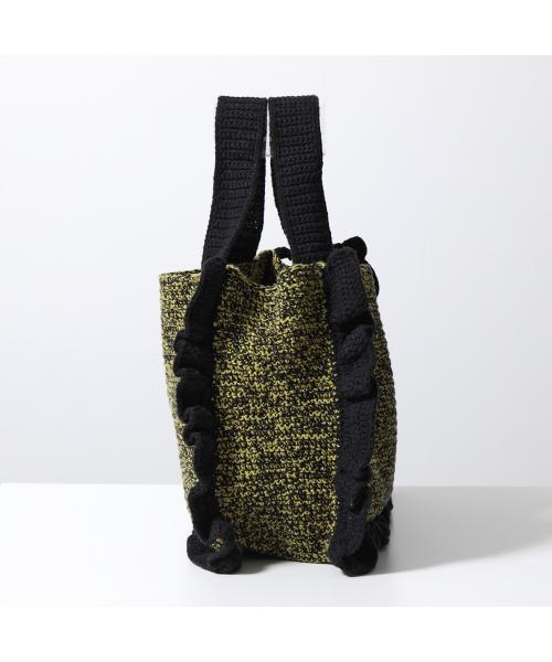 セール 22%OFF】GANNI トートバッグ Cotton Crochet Frill Tote セール 22%OFF】GANNI トートバッグ Cotton Crochet Frill Tote