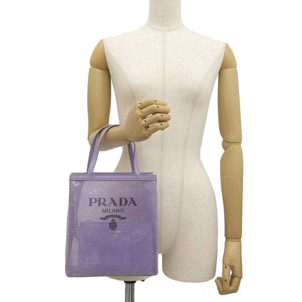 PRADA プラダ スパンコール メッシュ トート バッグ ハンド PRADA プラダ スパンコール メッシュ トート バッグ ハンド
