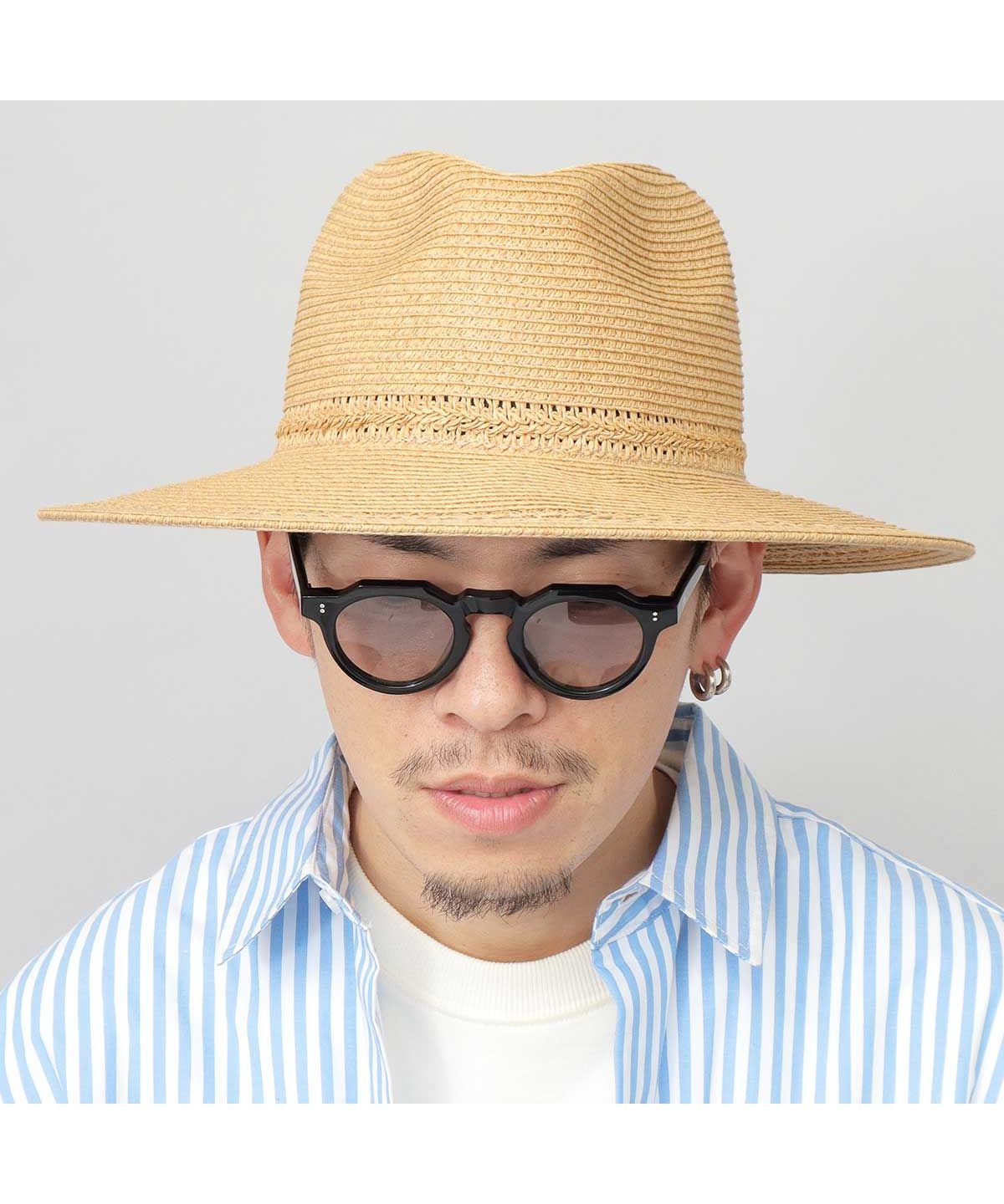 anemoneさん専用 FERRUCCIO VECCHI　麦わら帽子 ベーシックエンチ Basiquenti ハット 帽子 メンズ 麦わら帽子
