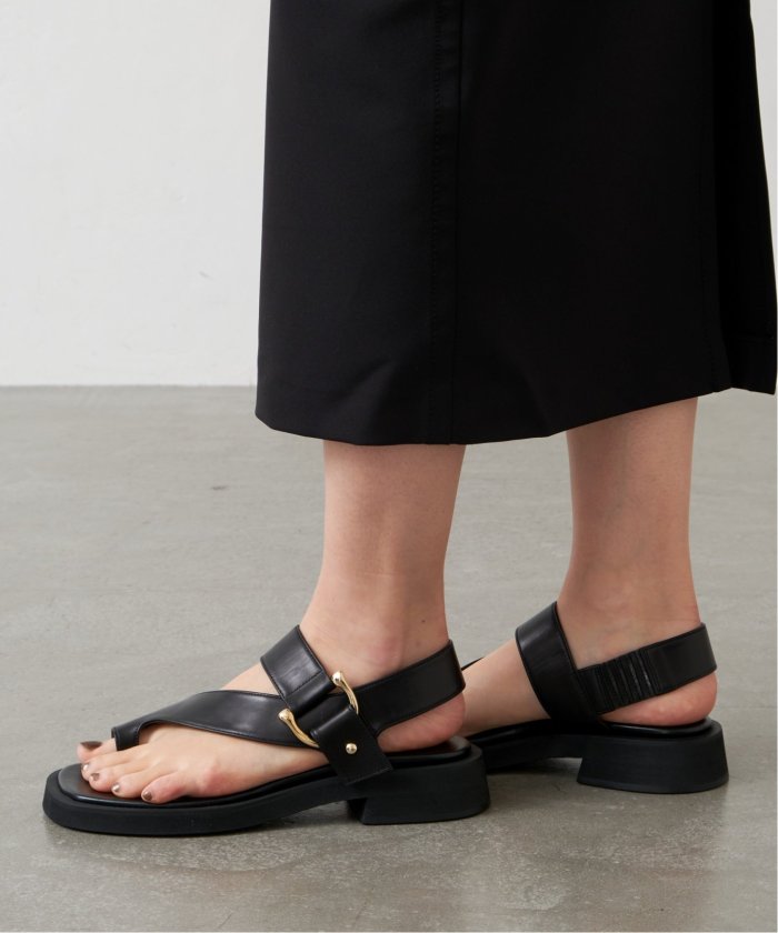 美品 ルタロン GRISE レザー トングサンダル Lサイズ シルバー 美品 ルタロン GRISE レザー トングサンダル Lサイズ シルバー