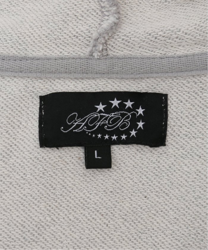 AFB ジップフーディー ジップパーカー AFB / エーエフビー】DISTRESSED ZIP HOODIE（パーカー）｜AFB