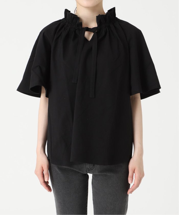 JOURNAL STANDARD relume - ジャーナルスタンダードレリューム　フリルリボンTシャツ　ブラック WEB限定追加》フリルリボンTシャツ(506020785) | ジャーナル