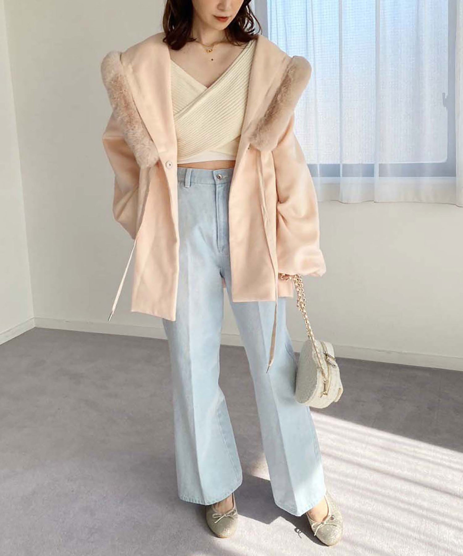セール 40%OFF】【one after another】フェイクファー取り外し可
