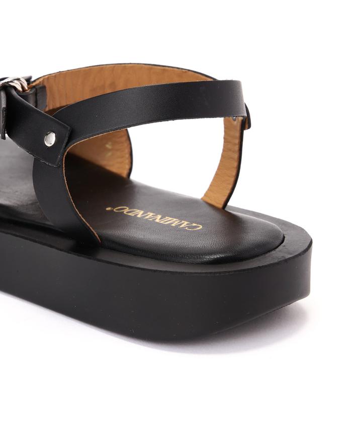 チ*コ様 CAMINANDO カミナンド　plage別注　6size 23㎝ セール】CAMINANDO(カミナンド) ANKLE STRAP PLATFORM SANDALS