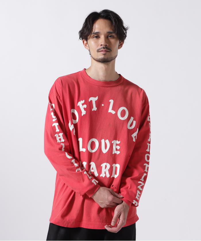 SAINT MICHAEL/セント マイケル/LS TEE/SOFT LOVE/RED(506027678 SAINT MICHAEL/セント マイケル/LS TEE/SOFT LOVE/RED(506027678