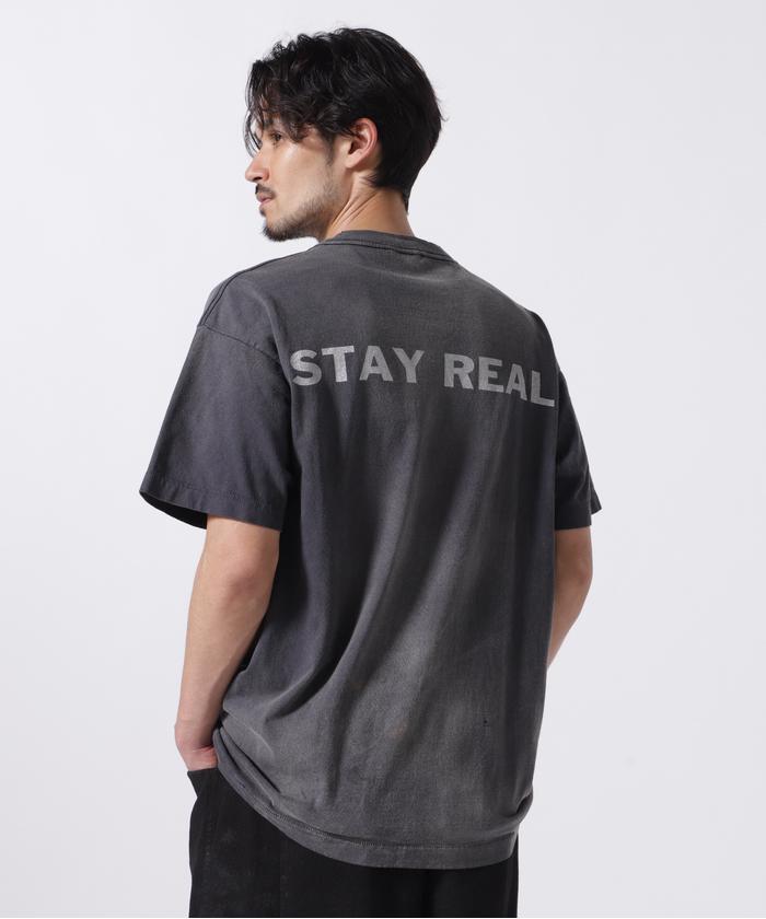 SAINT MICHAEL/セント マイケル×PTP/SS TEE/STAY REAL/BLK SAINT MICHAEL/セント マイケル×PTP/SS TEE/STAY REAL/BLK