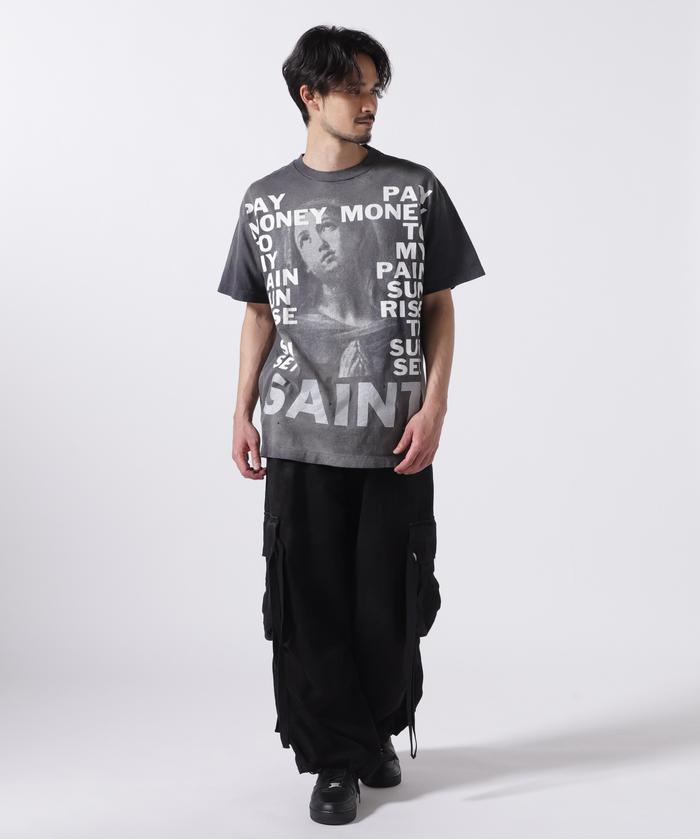 SAINT MICHAEL/セント マイケル×PTP/SS TEE/STAY REAL/BLK SAINT MICHAEL/セント マイケル×PTP/SS TEE/STAY REAL/BLK