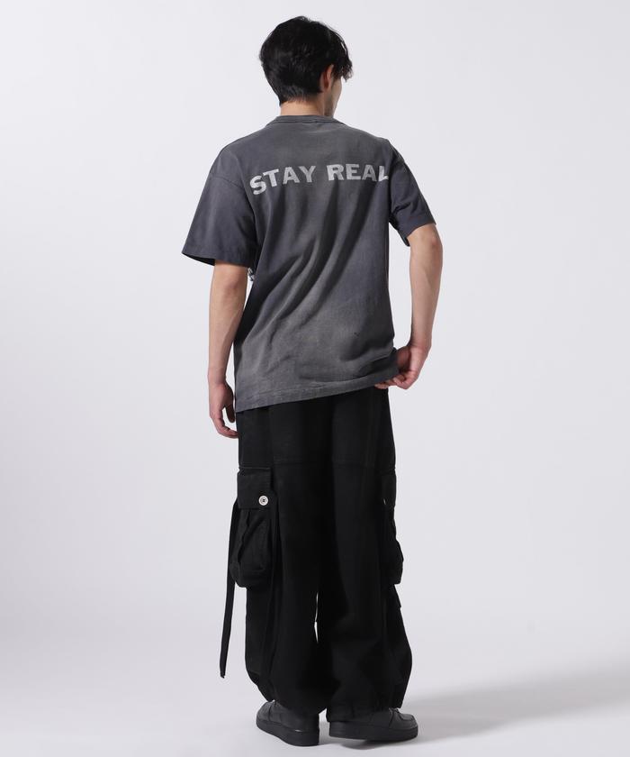 SAINT MICHAEL/セント マイケル×PTP/SS TEE/STAY REAL/BLK SAINT MICHAEL/セント マイケル×PTP/SS TEE/STAY REAL/BLK