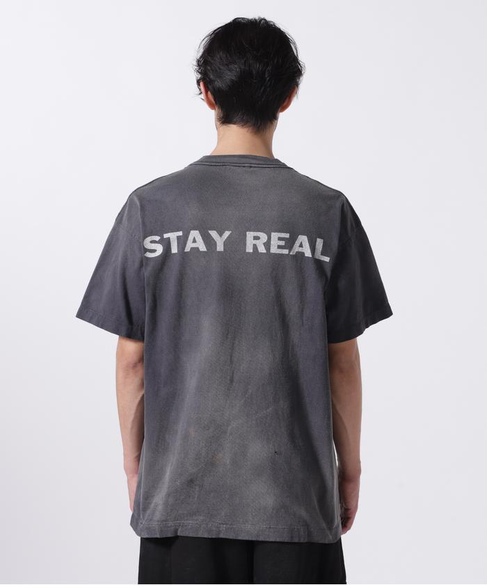 SAINT MICHAEL/セント マイケル×PTP/SS TEE/STAY REAL/BLK SAINT MICHAEL/セント マイケル×PTP/SS TEE/STAY REAL/BLK