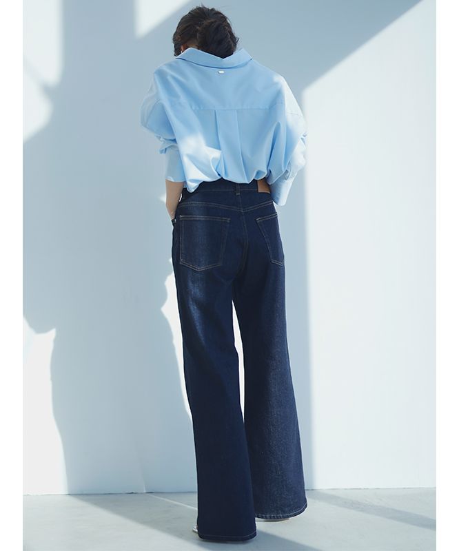 パンツ anuans wide leg denim Wide leg denim(0 LIGHT BLUE): パンツanuans