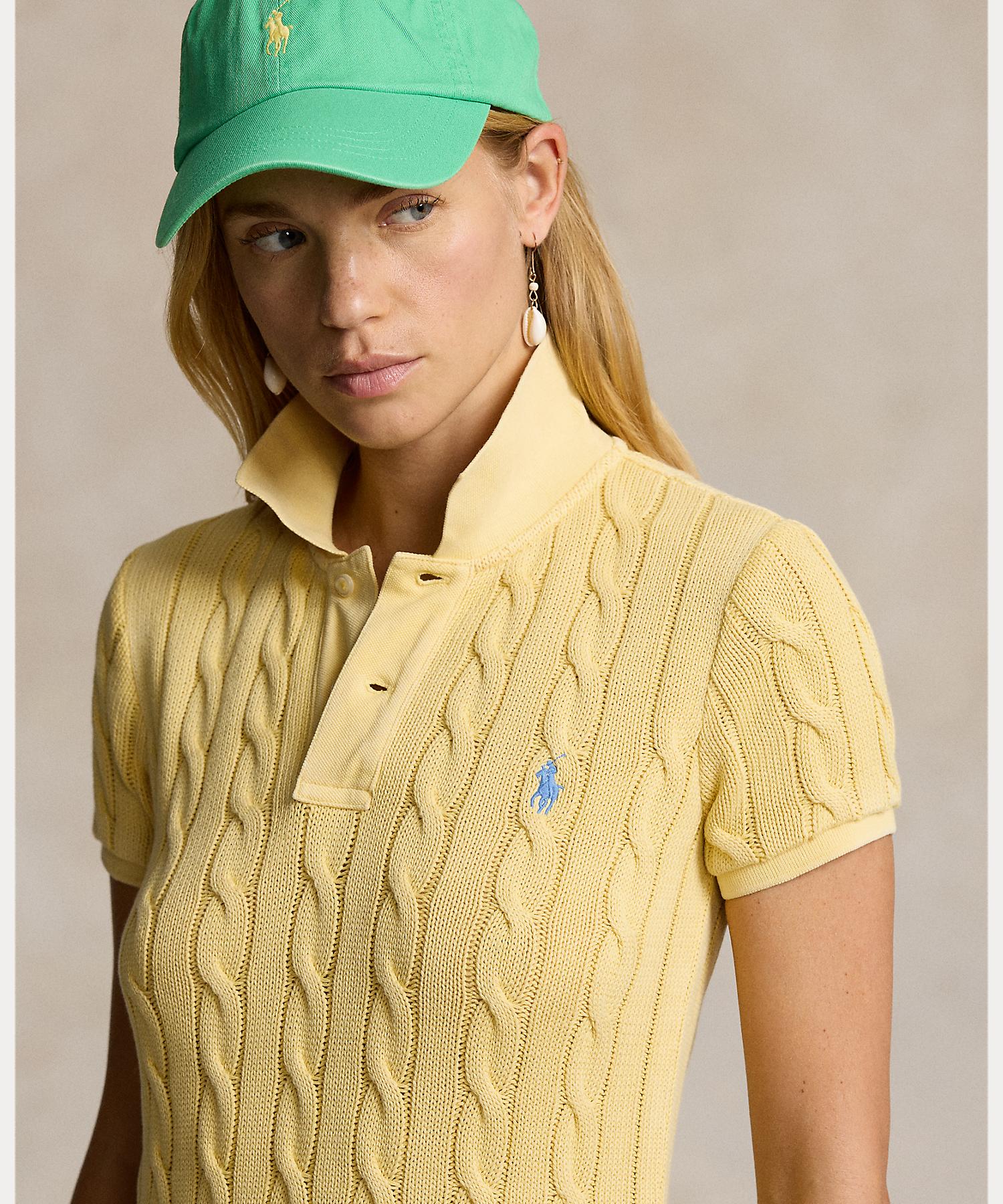 ケーブルニット コットン Polo ミディ ドレス(506028765) | POLO RALPH ...