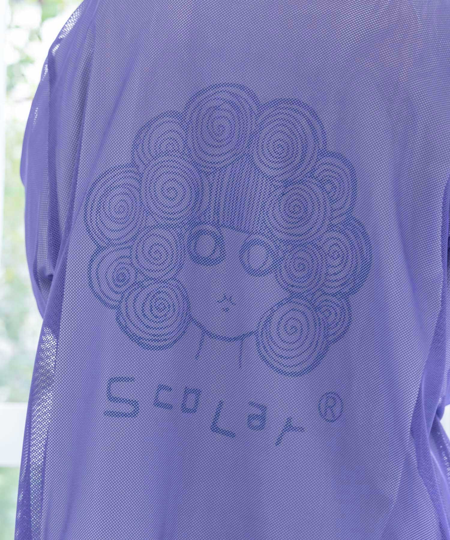 ScoLar スカラー スカラーちゃんメッシュパーカー 黒 ブラック セール 50%OFF】スカラー ScoLar スカラーちゃんメッシュ