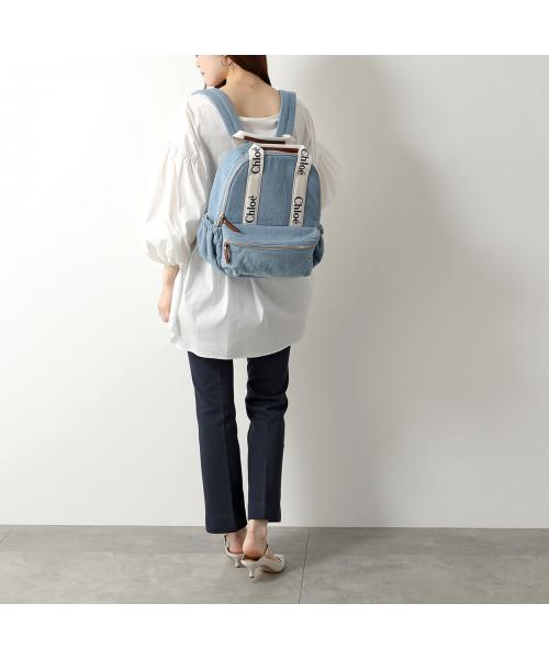 セール】Chloe Kids バックパック C20044 デニム ロゴ リュック セール】Chloe Kids バックパック C20044 デニム ロゴ リュック