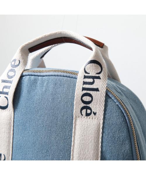セール】Chloe Kids バックパック C20044 デニム ロゴ リュック セール】Chloe Kids バックパック C20044 デニム ロゴ リュック
