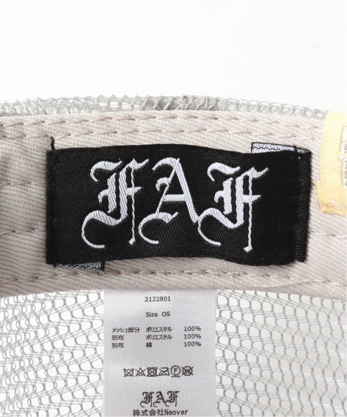 FAF / フェイク アス フラワーズ】THE NEW COMMUNE MESH TRUCKER
