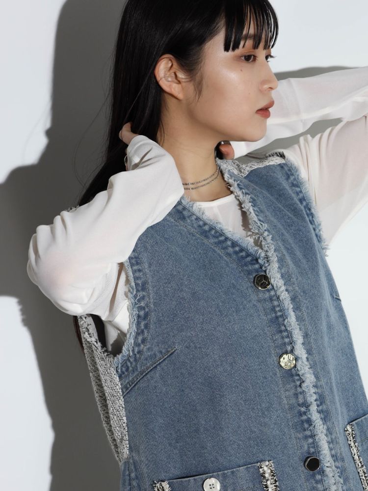 セール 29%OFF】ラディエイト RADIATE ツイードドッキングデニム セール 29%OFF】ラディエイト RADIATE ツイードドッキングデニム