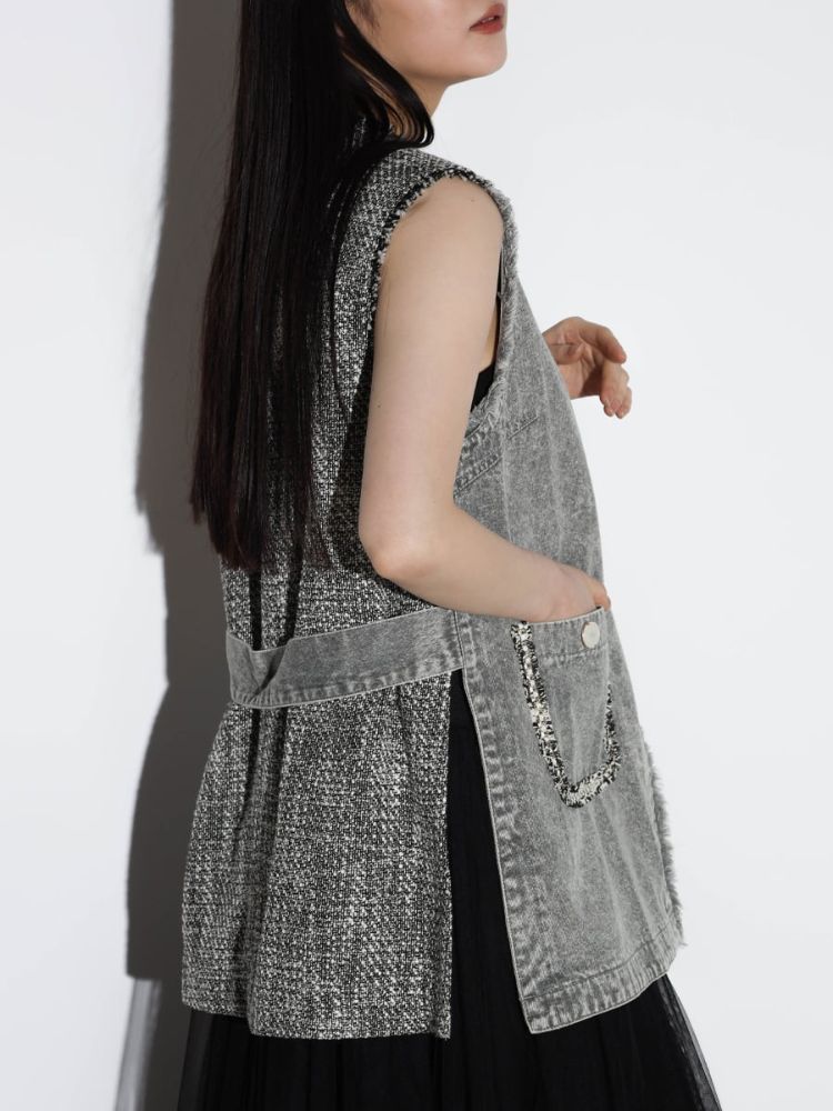 セール 29%OFF】ラディエイト RADIATE ツイードドッキングデニム セール 29%OFF】ラディエイト RADIATE ツイードドッキングデニム