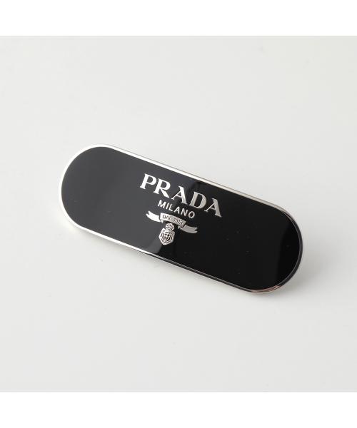 PRADA バレッタ 1IF022 2BA6 ヘアクリップ ロゴメタルプレート PRADA バレッタ 1IF022 2BA6 ヘアクリップ ロゴメタルプレート