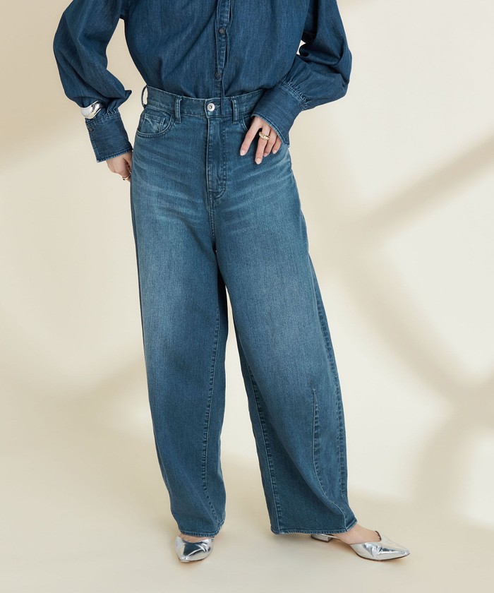 セール 25%OFF】ハイウエストバギーデニム(505814839