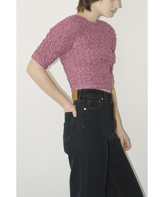 CLANE（クラネ）の「【CLANE/クラネ】 SHIRRING CROPPED TOPS