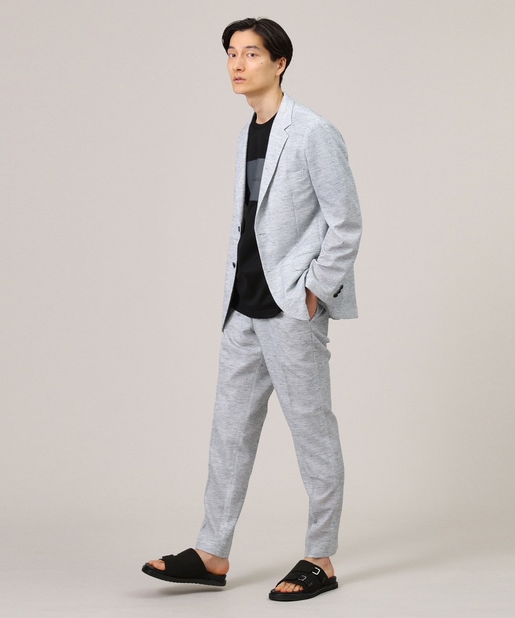 TAKEO KIKUCHI メンズ メッシュ サマージャケット セール44%OFF】【尾州織】リネンブレンド メッシュ ジャケット
