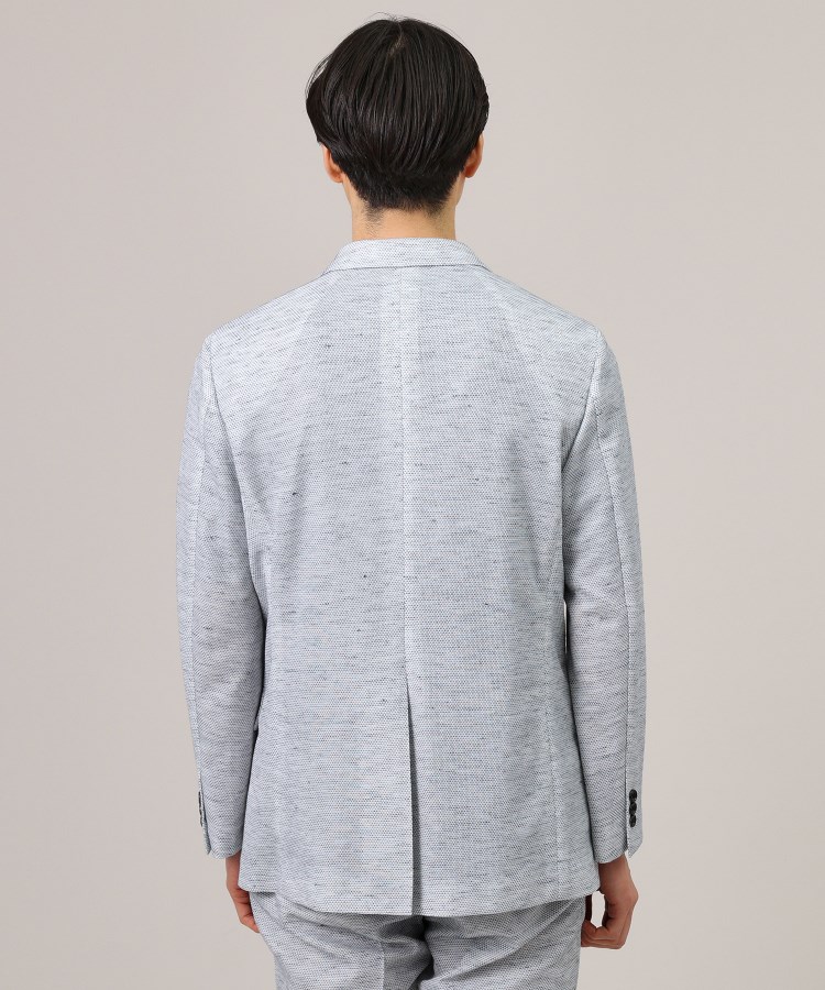 セール44%OFF】【尾州織】リネンブレンド メッシュ ジャケット