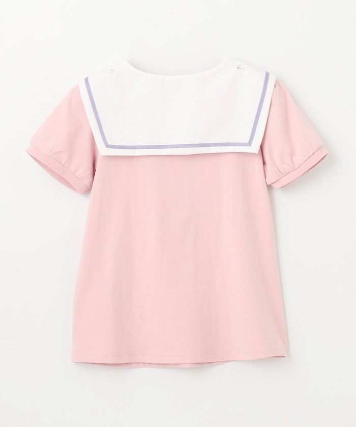 エニィファム140サイズ　セーラーカラーTシャツ＆マリンショートパンツ セール 30%OFF】セーラーカラー Tシャツ(506031629