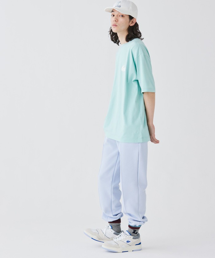 ラコステ/ダブルフェイス鹿の子地トラックパンツ ダブルフェイス鹿の子地ワイドトラックパンツ | LACOSTE