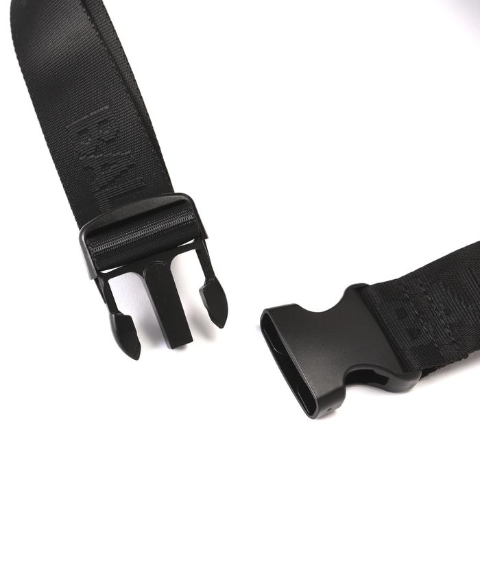 BALR./ボーラー/HEXLINE RIPSTOP WAIST PACK JET BLACK