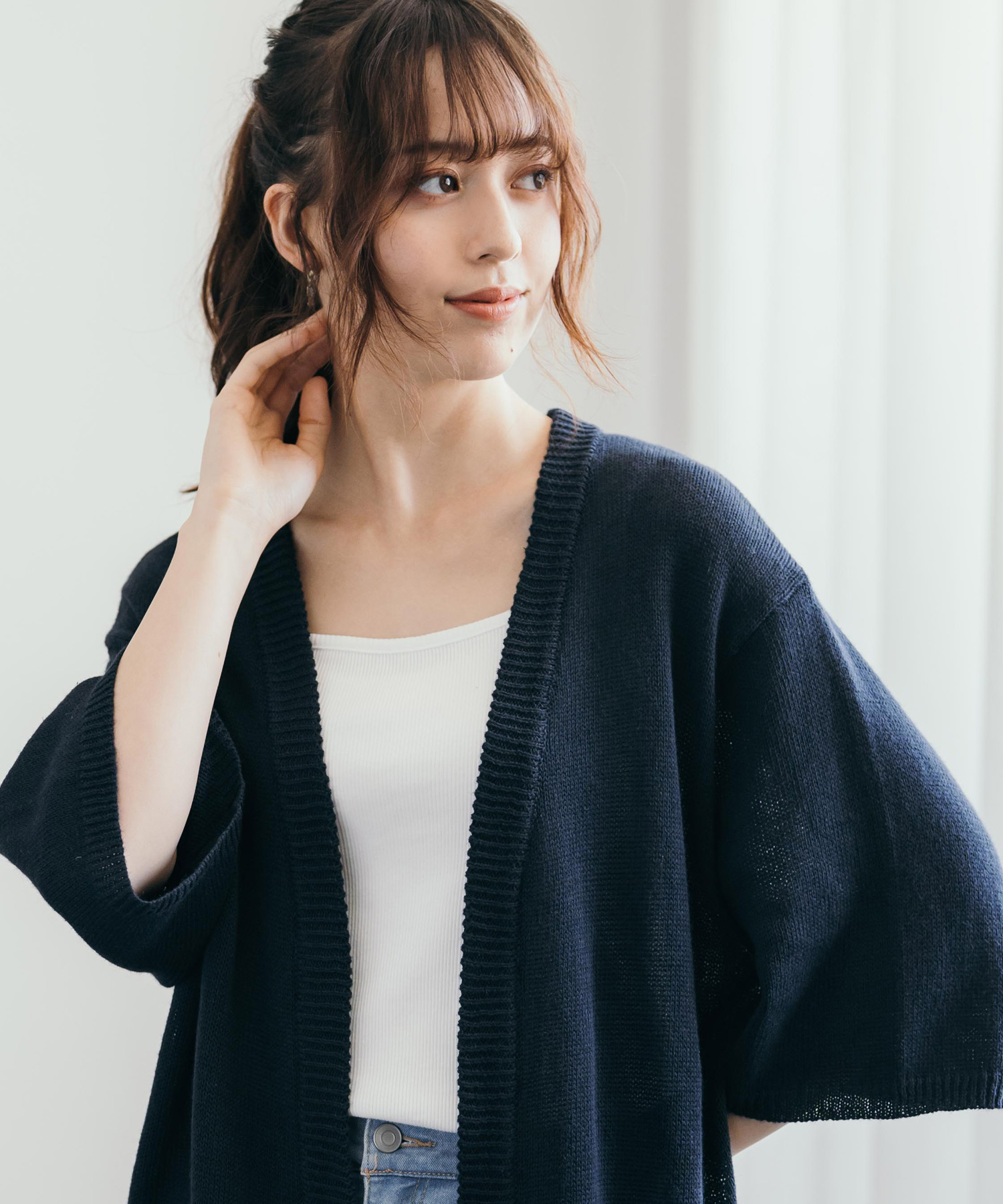 ロッキーモンロー Rocky Monroe ニットカーディガン 半袖 メンズ