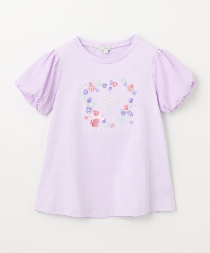セール 50%OFF】フラワー 刺繍 Tシャツ(506033656) | エニファム