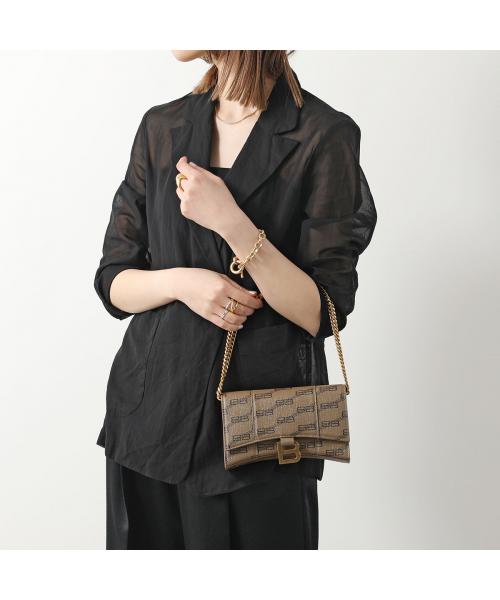 BALENCIAGA ショルダーバッグアワーグラス656050レザー