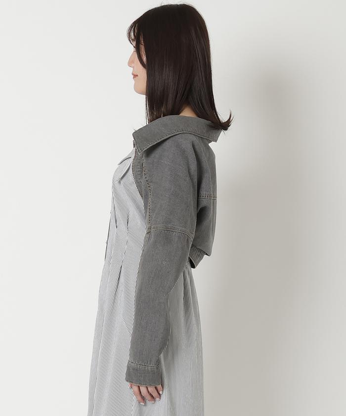 デニムボレロジャケット(505935430) | レディアゼル(REDYAZEL デニムボレロジャケット(505935430) | レディアゼル(REDYAZEL