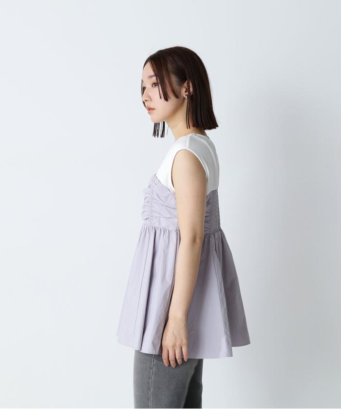 NATURAL BEAUTY BASIC - 新品タグ付き ギャザービスチェドッキングトップス セール】ギャザービスチェドッキングトップス(505988312