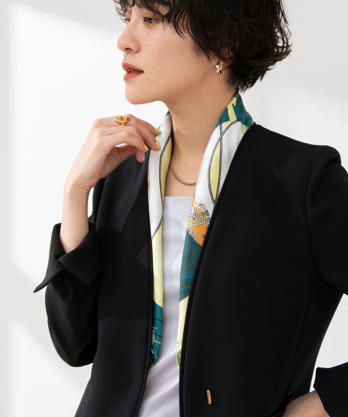 セール 30%OFF】【manipuri/マニプリ】シルクプリントスカーフ65 セール 30%OFF】【manipuri/マニプリ】シルクプリントスカーフ65