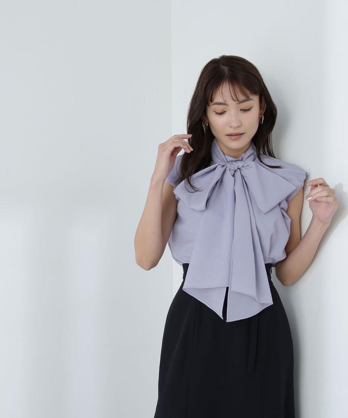 セール 30%OFF】バルーンスリーブボウタイブラウス(506032128